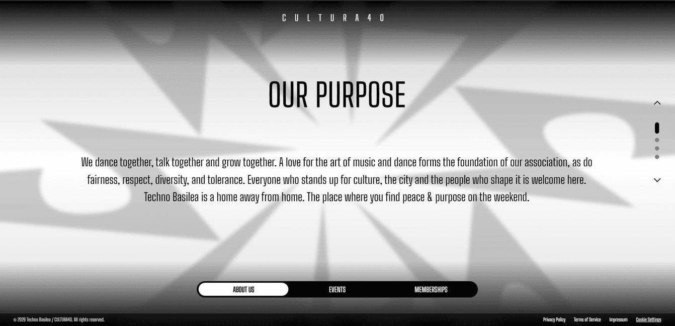 Event Label Webpage